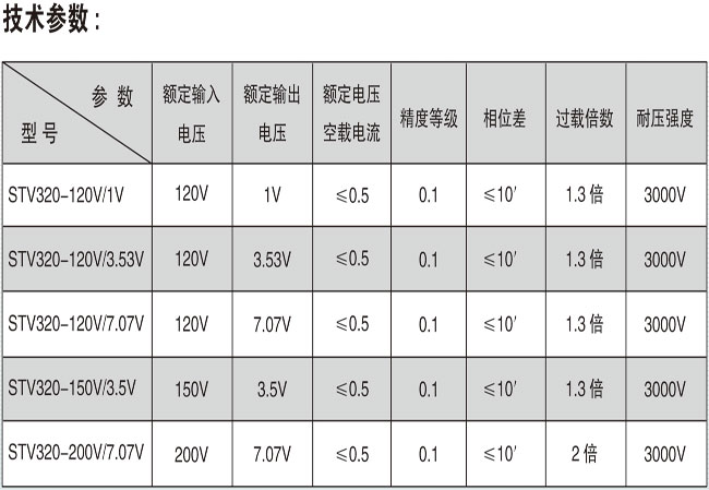 STV320系列精密電壓互感器